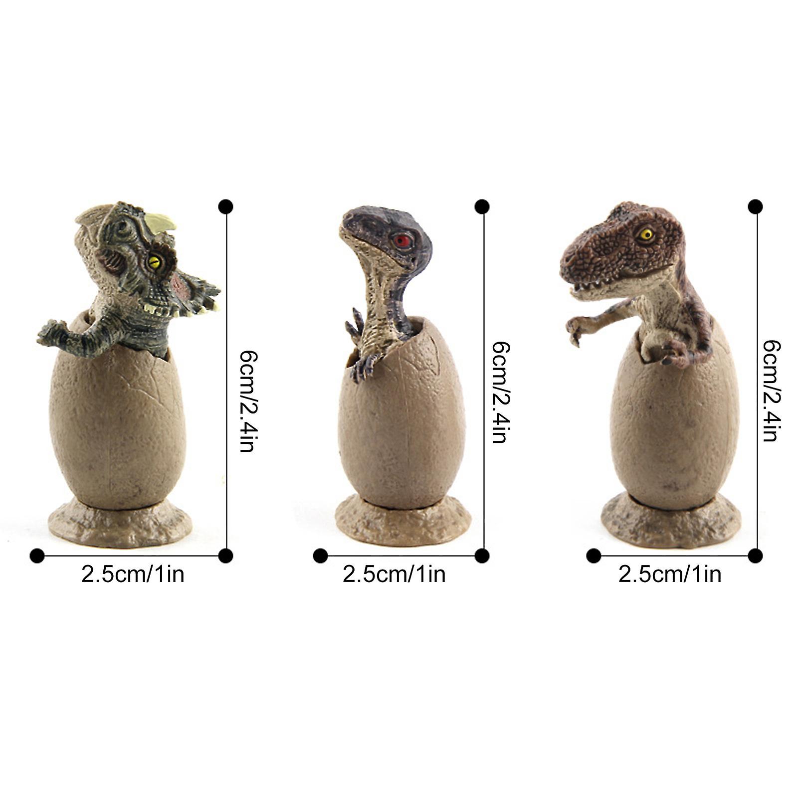 Foto 4 pulgar | Venta Internacional - Modelo De Dinosaurio Con Forma De Caparazón Medio Roto Con Base, 3 Unidades