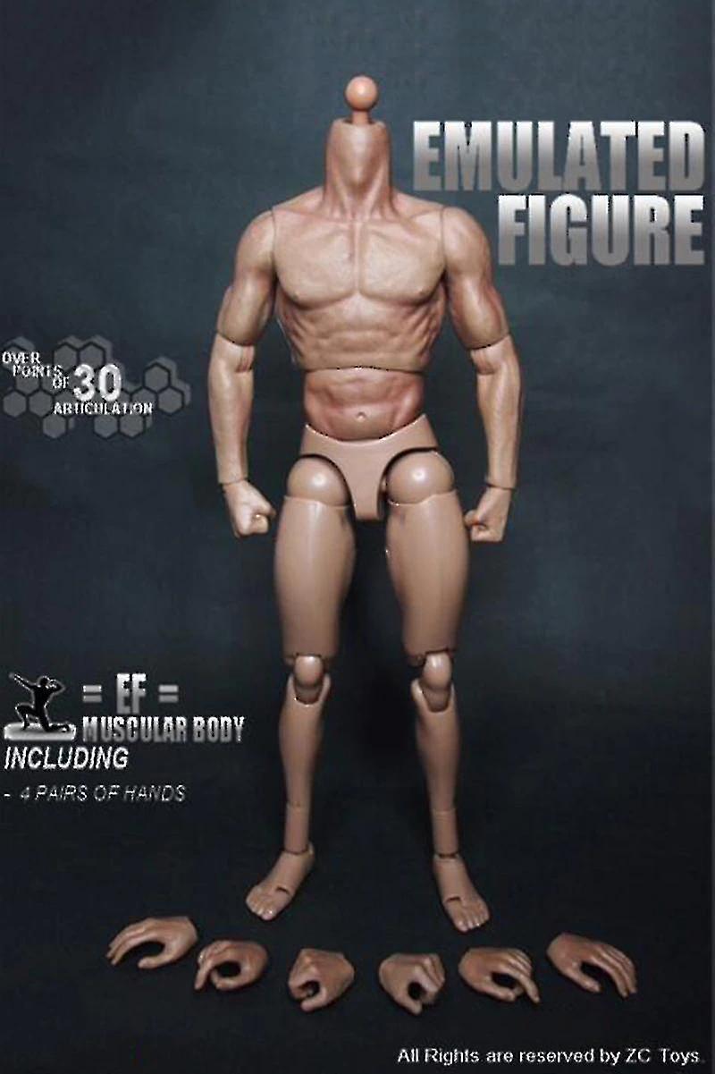 Foto 3 pulgar | Venta Internacional - Figura De Acción A Escala 1/6, Cuerpo Masculino, Pecho Militar, Musculoso
