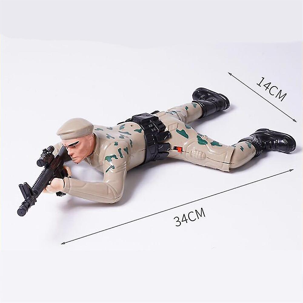 Foto 4 pulgar | Venta Internacional - Juguete Eléctrico De La Colección Crawling Soldier Modelo Verde