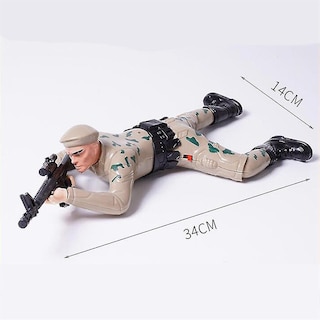 Foto 3 | Venta Internacional - Juguete Eléctrico De La Colección Crawling Soldier Modelo Verde