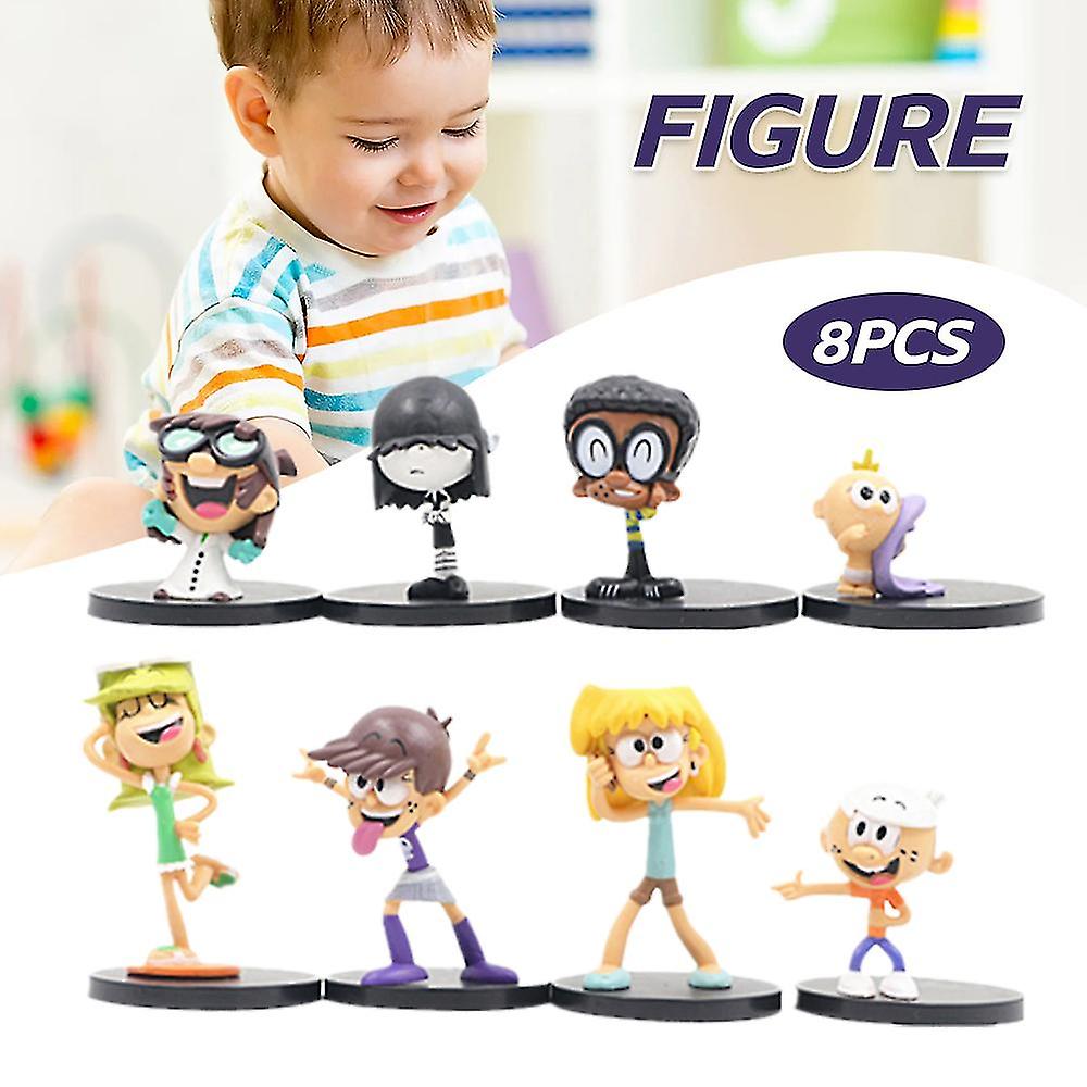 Foto 2 pulgar | Venta Internacional - Figuras, Estatuas, Juguetes, Personajes De The Loud House, 8 Piezas