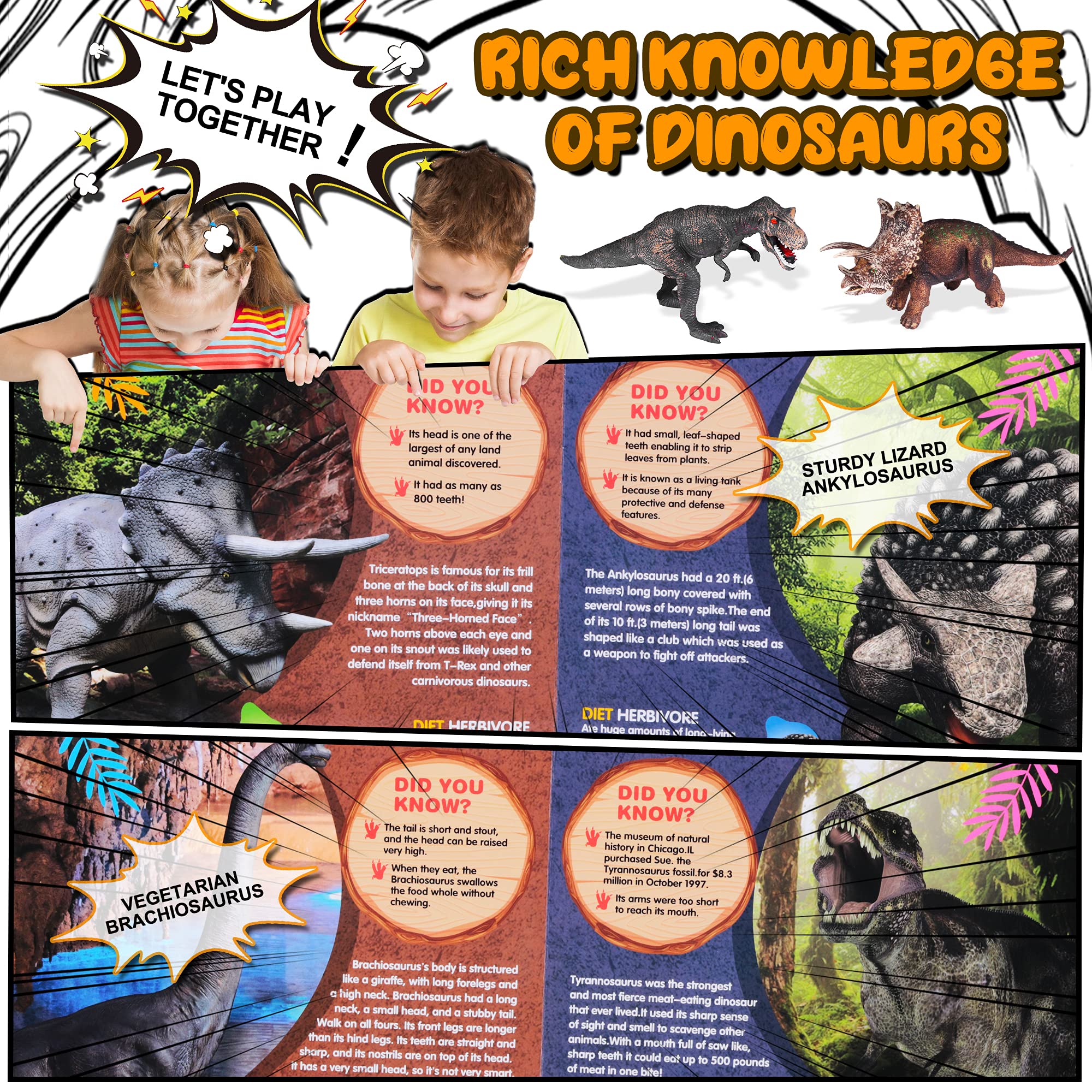 Foto 5 pulgar | Venta Internacional - Libro De Sonido Dinosaur Toys Con 12 Figuras De Juguete Para Niños De 3 A 6 Años