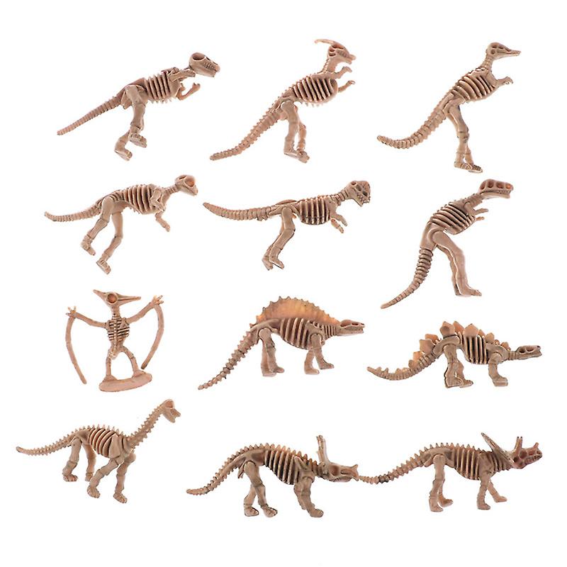 Foto 1 | Venta Internacional - Figuras De Plástico Con Forma De Esqueleto Fósil De Dinosaurios, Color Oliva Claro