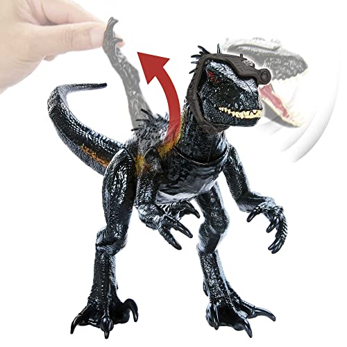 Foto 4 pulgar | Venta Internacional - Figura De Dinosaurio Mattel Jurassic World Track N Attack Indorap