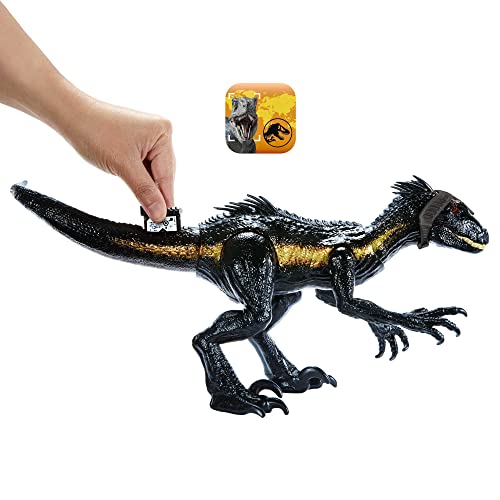 Foto 6 pulgar | Venta Internacional - Figura De Dinosaurio Mattel Jurassic World Track N Attack Indorap