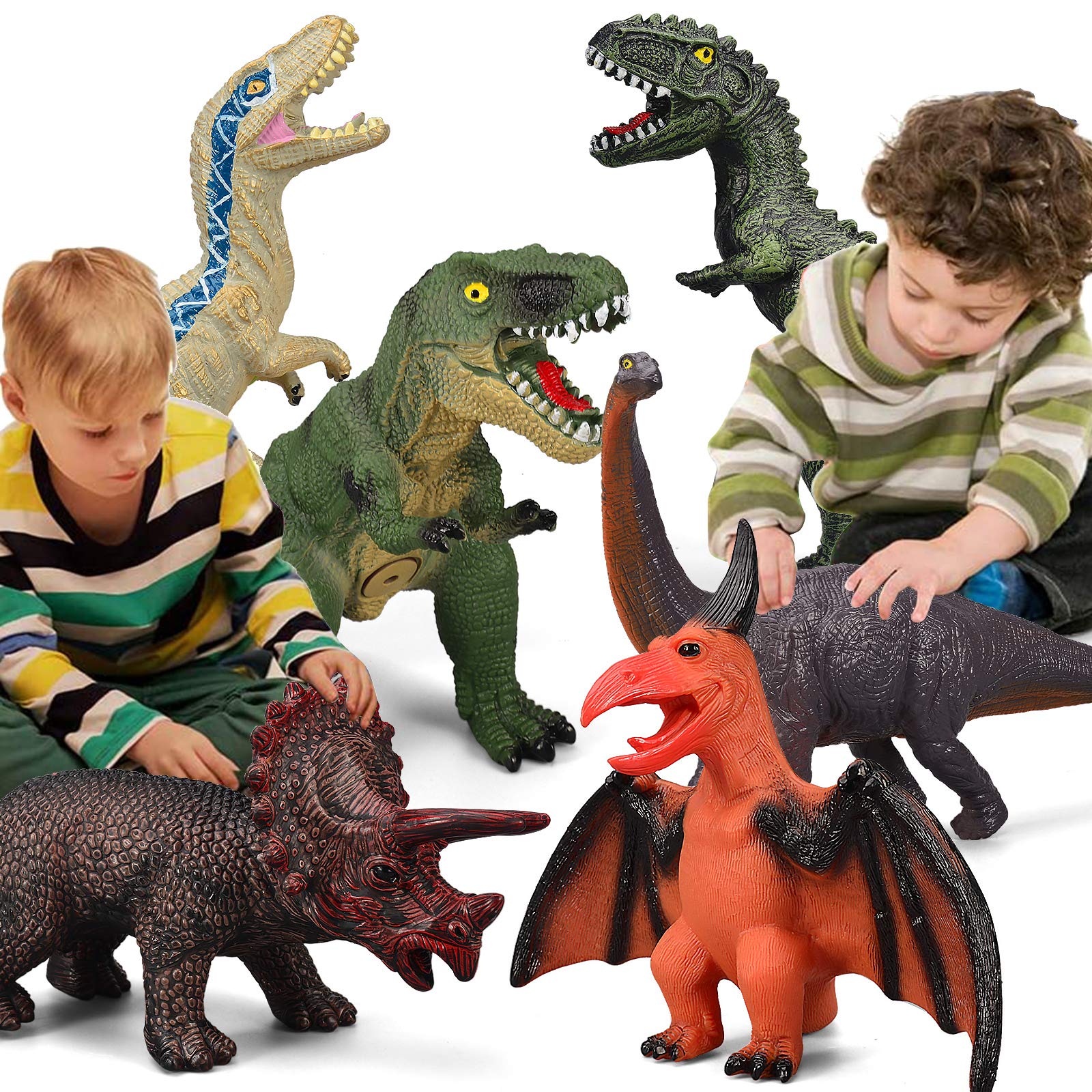 Venta Internacional - Dinosaur Toys Gzsbaby Jumbo De 6 Piezas Para Niños De 3 A 5 Años