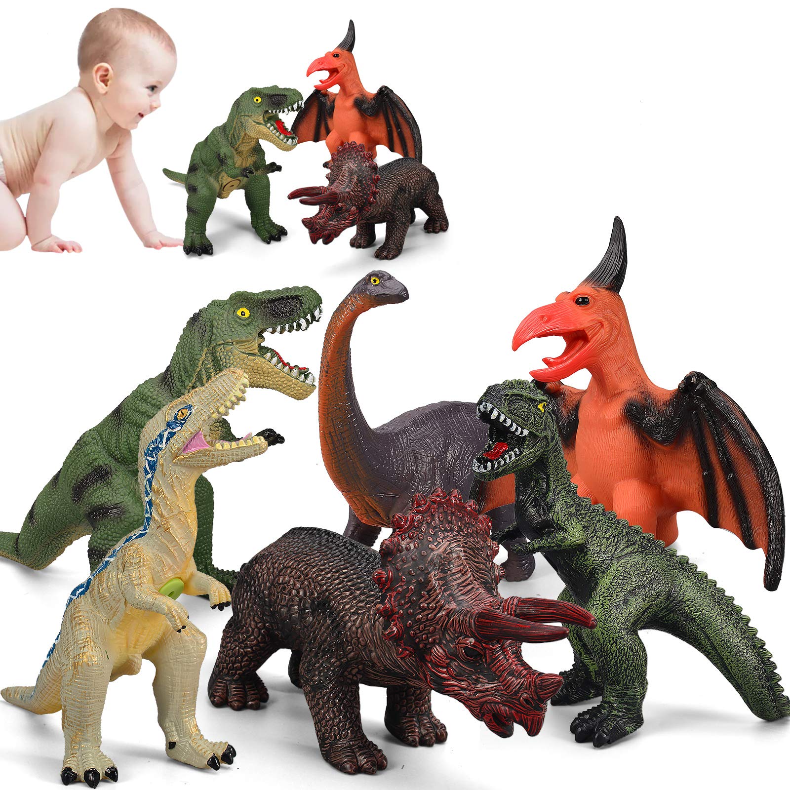 Foto 5 pulgar | Venta Internacional - Dinosaur Toys Gzsbaby Jumbo De 6 Piezas Para Niños De 3 A 5 Años