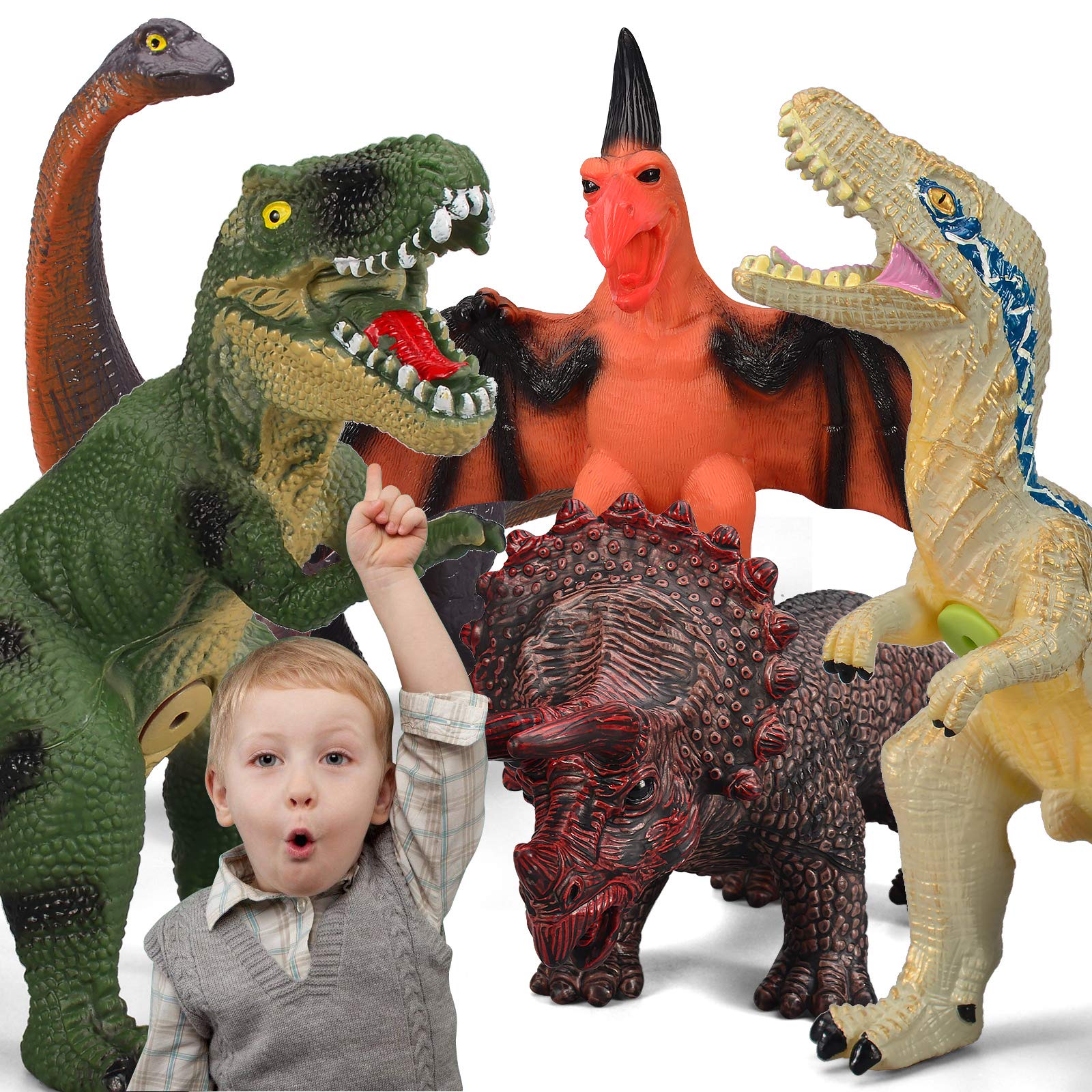 Foto 9 pulgar | Venta Internacional - Dinosaur Toys Gzsbaby Jumbo De 6 Piezas Para Niños De 3 A 5 Años