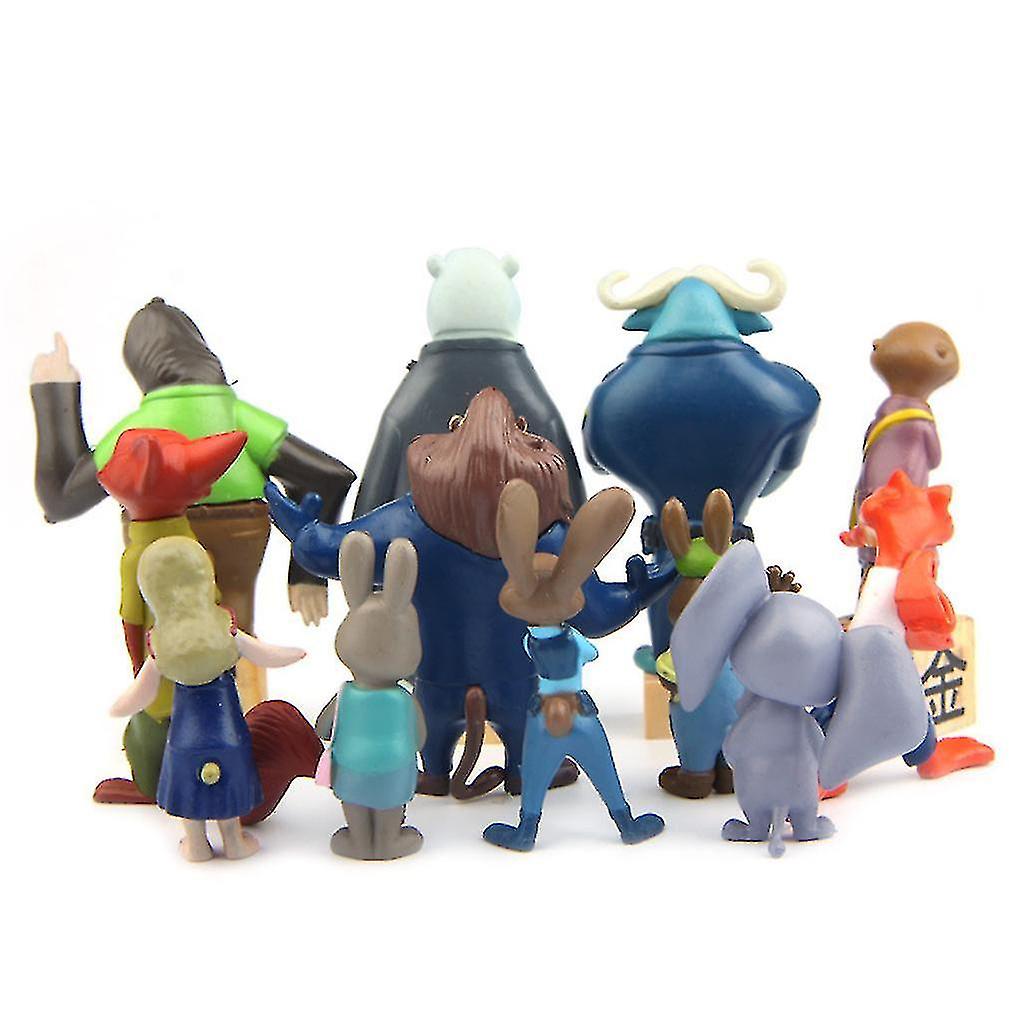 Foto 2 pulgar | Venta Internacional - Figura De Juguete Zootopia Nick Wilde Judy Hopps, 12 Unidades