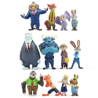 Foto 2 | Venta Internacional - Figura De Juguete Zootopia Nick Wilde Judy Hopps, 12 Unidades