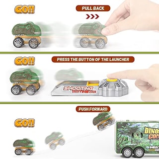 Foto 2 | Venta Internacional - Camión De Juguete Con Forma De Dinosaurio Dinorun Con Linterna Y Sonido Para Niños Mayores De