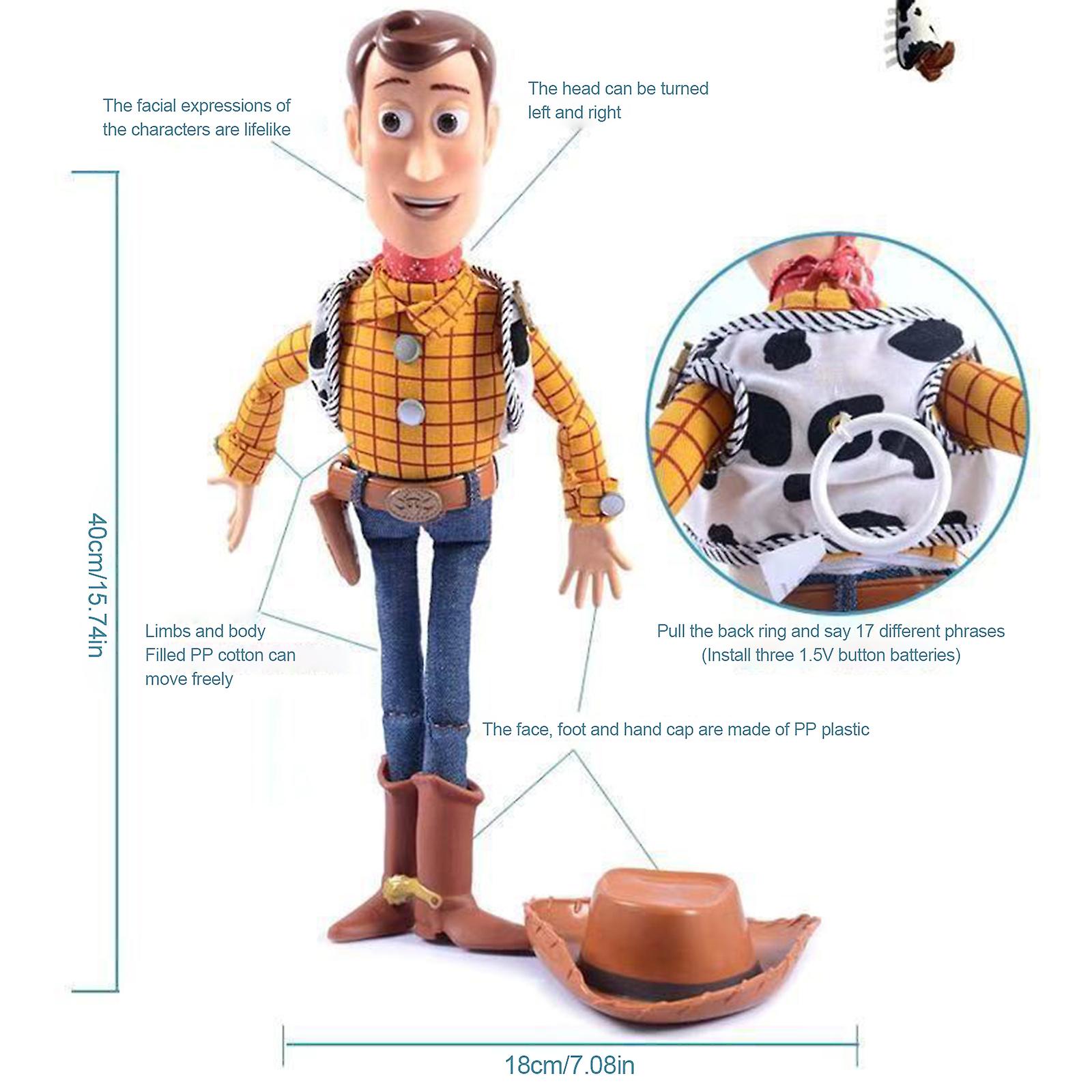 Foto 4 pulgar | Venta Internacional - Figura De Acción Toy Story True Talkers Woody 38 Cm Pixar Gjj07