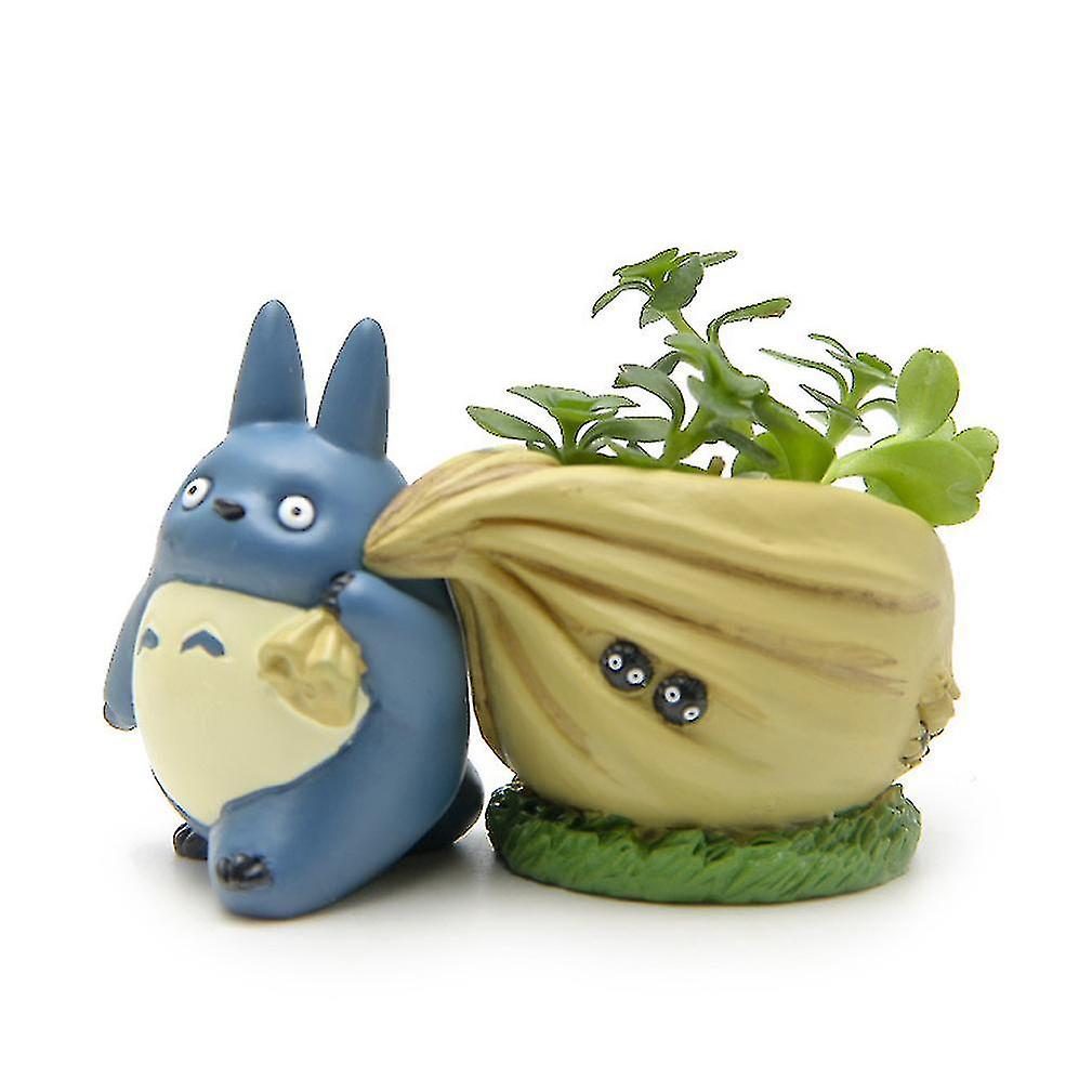 Foto 5 pulgar | Venta Internacional - Figura De Juguete Mini Totoro Azul Con Bolsa Modelo Pvc De 5 X 8 Cm