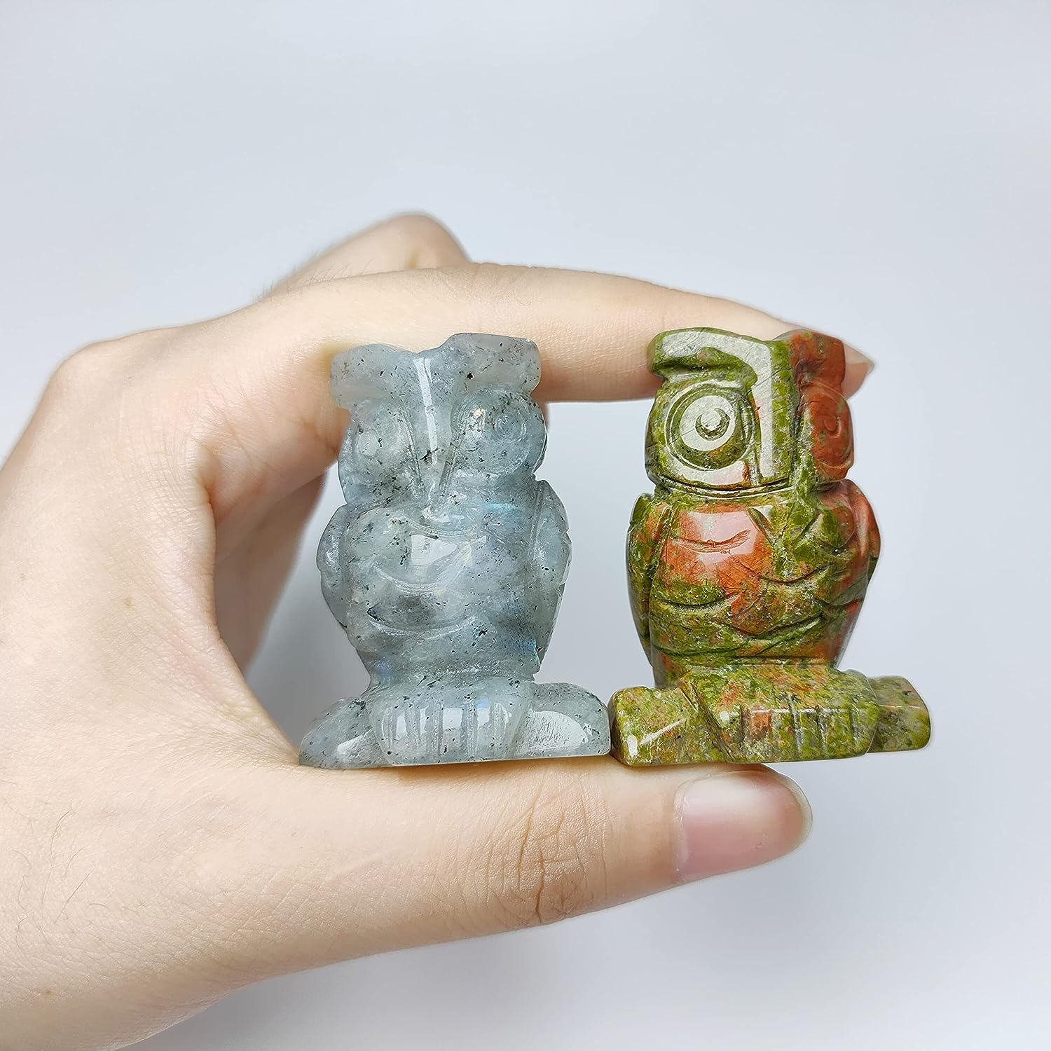 Foto 4 pulgar | Venta Internacional - Figuras De Búho De Cristal Jieyou Mix 6 Unidades Piedras Preciosas De 1.5 Pulgadas