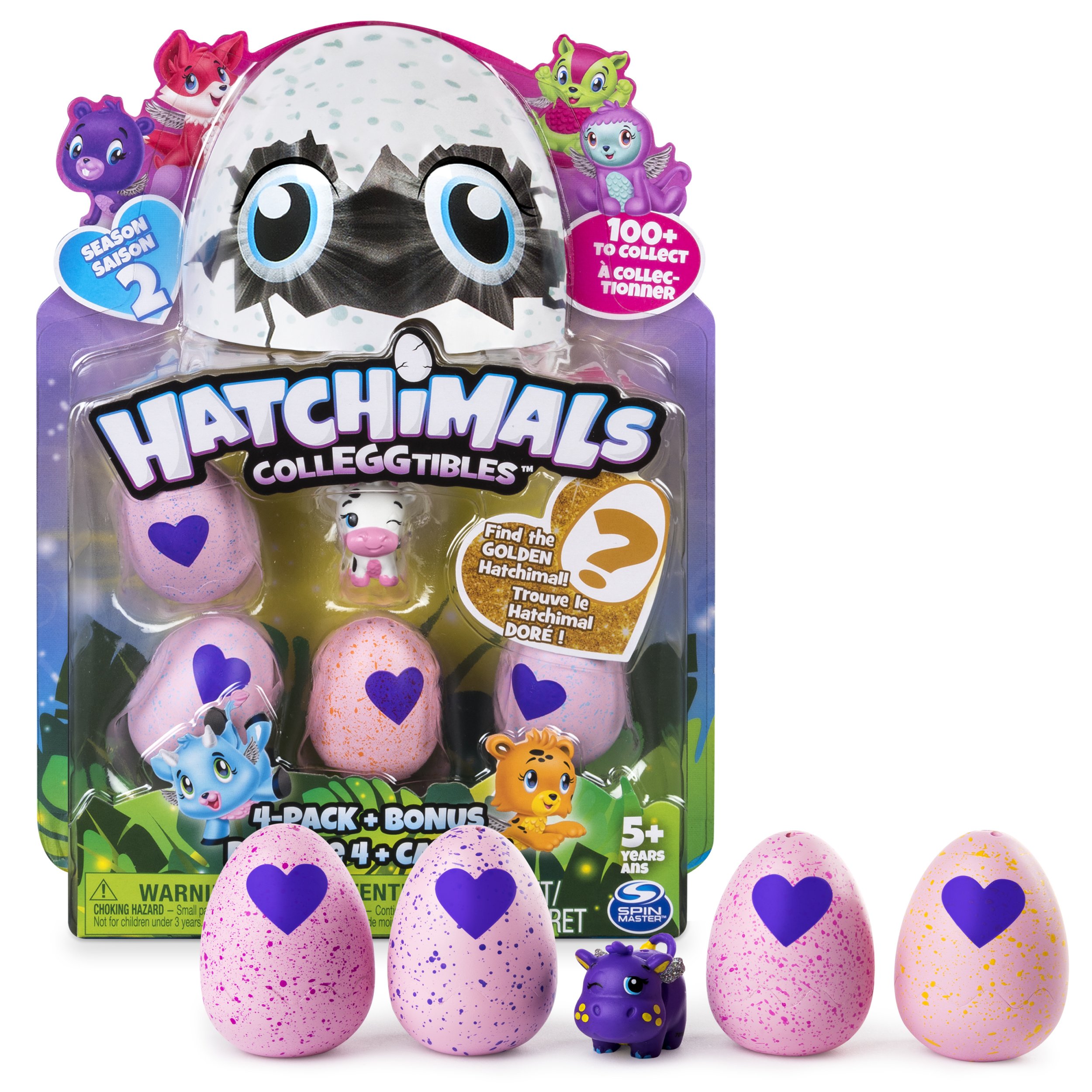 Foto 2 | Pack De 4 Unidades De La Segunda Temporada De Toy Hatchimals Colleggtibles Con Bonificación - Venta Internacional.