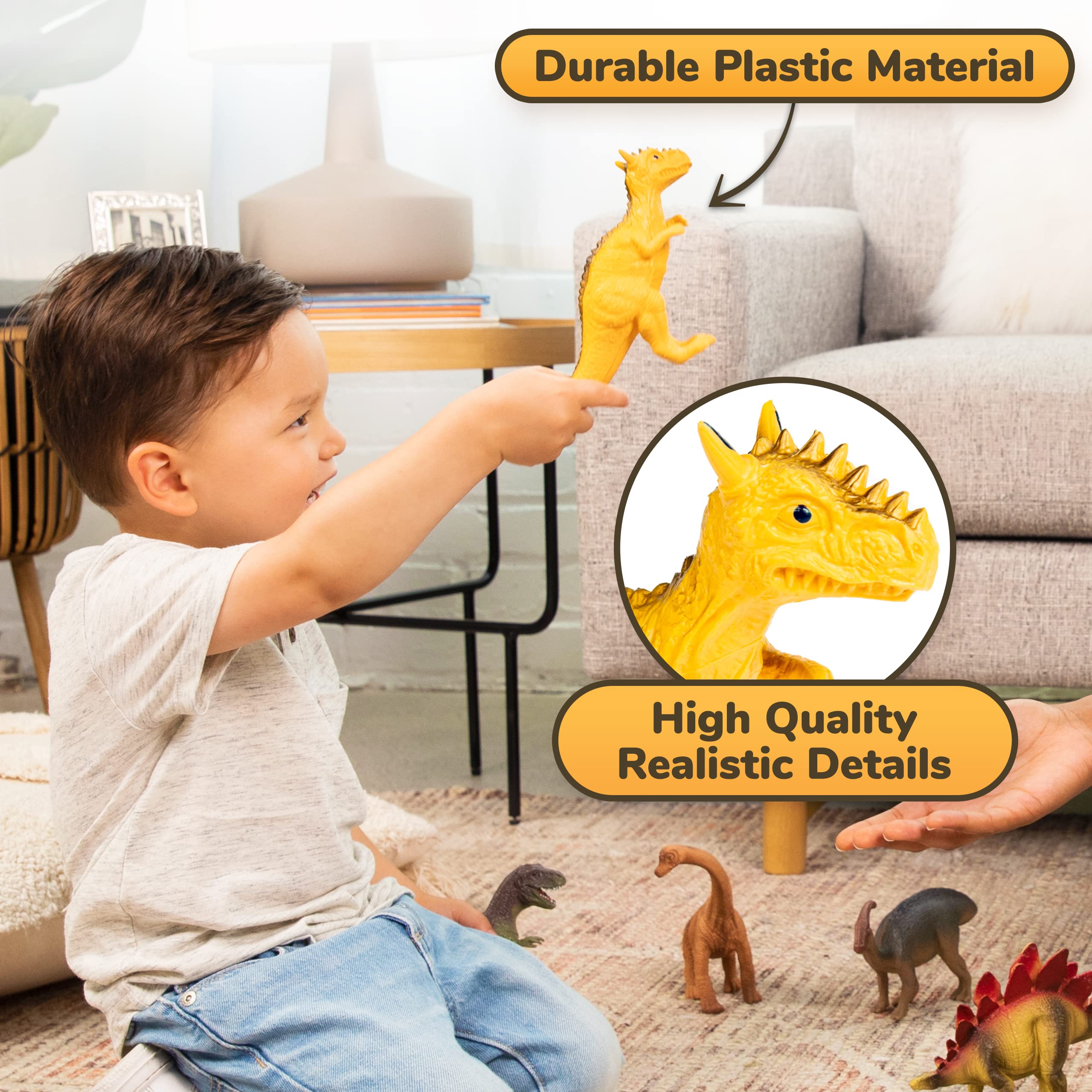 Foto 4 | Figura De Juguete Prextex Dinosaurio T-rex Gigante De 21 Pulgadas De Parque Jurásico - Venta Internacional.