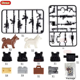 Foto 1 | Figuras Building Blocks Oenux Mini Russian Alpha Force - Venta Internacional.