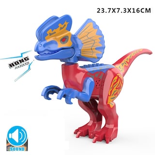 Foto 1 | Figuras De Dinosaurios Building Block Jurassic World Raptor Mini 2 - Venta Internacional.