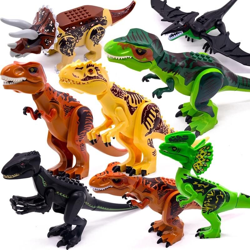 Foto 6 pulgar | Figuras De Dinosaurios Building Block Jurassic World Raptor Mini 2 - Venta Internacional.