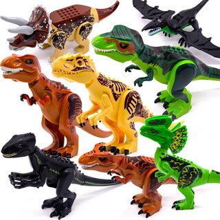 Foto 5 | Figuras De Dinosaurios Building Block Jurassic World Raptor Mini 2 - Venta Internacional.