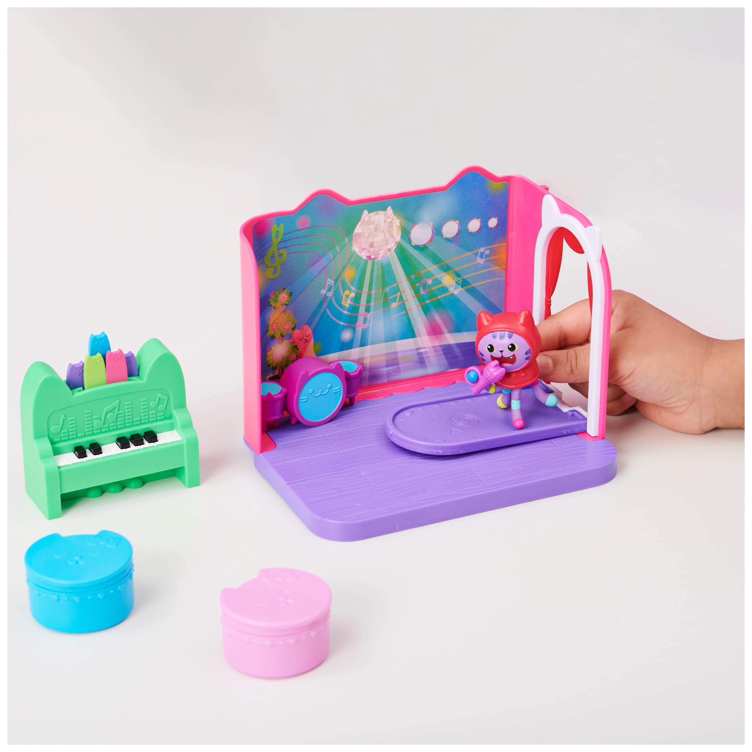Foto 4 pulgar | Toy Gabby's Dollhouse Groovy Music Room Con Daniel James Catnip - Venta Internacional.