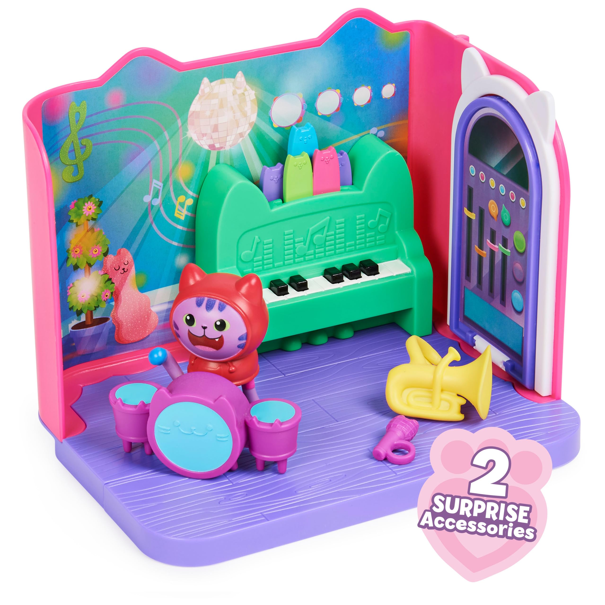 Foto 5 pulgar | Toy Gabby's Dollhouse Groovy Music Room Con Daniel James Catnip - Venta Internacional.