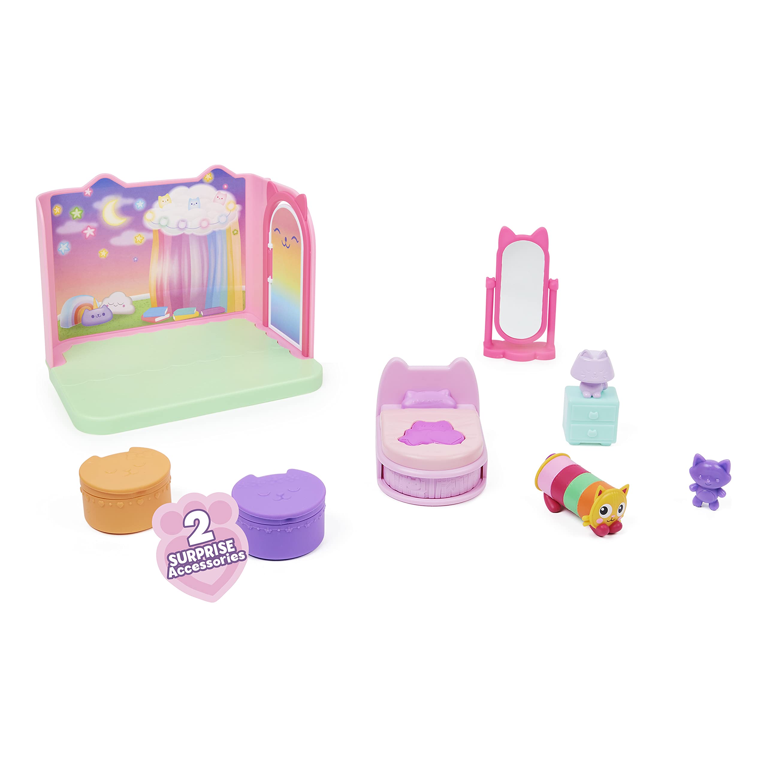 Foto 5 pulgar | Dormitorio Sweet Dreams De Toy Gabby's Dollhouse Con Almohada Cat 3+ - Venta Internacional.