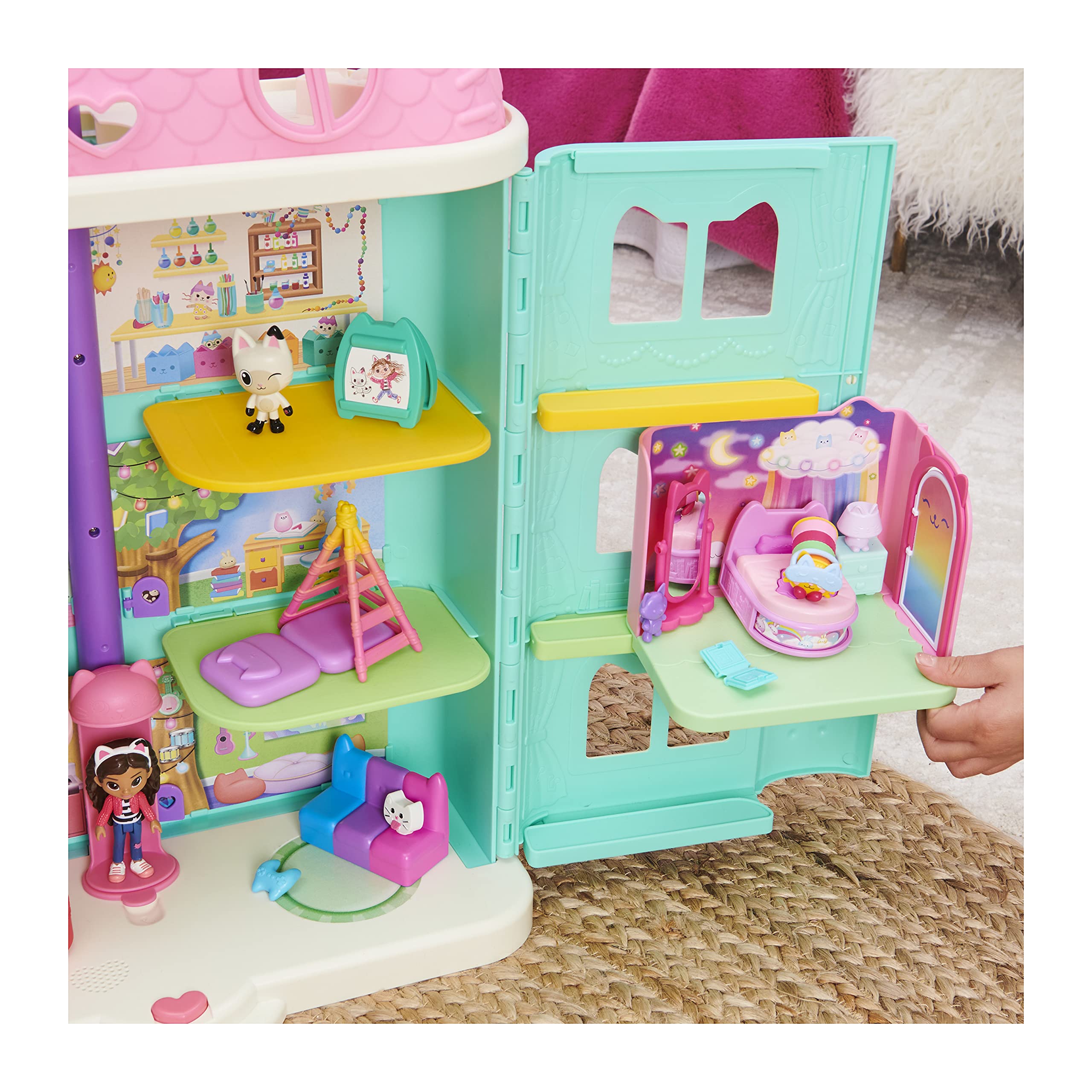 Foto 6 pulgar | Dormitorio Sweet Dreams De Toy Gabby's Dollhouse Con Almohada Cat 3+ - Venta Internacional.