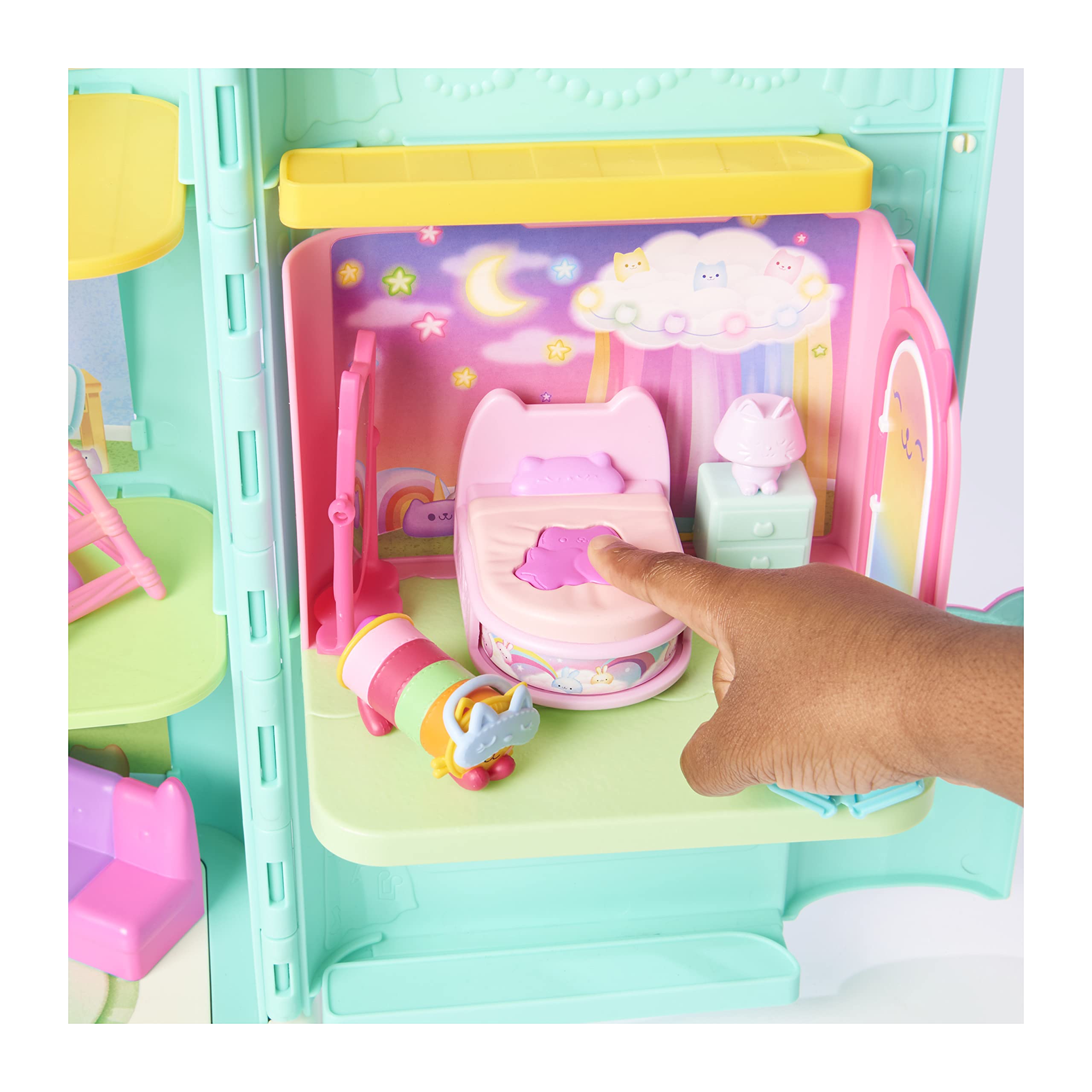 Foto 7 pulgar | Dormitorio Sweet Dreams De Toy Gabby's Dollhouse Con Almohada Cat 3+ - Venta Internacional.