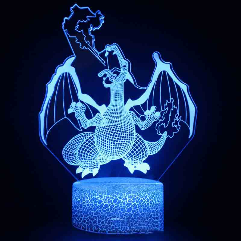 Foto 3 pulgar | Figuras De Acción Pokemon Pikachu Charizard Con Luz Nocturna Led - Venta Internacional.