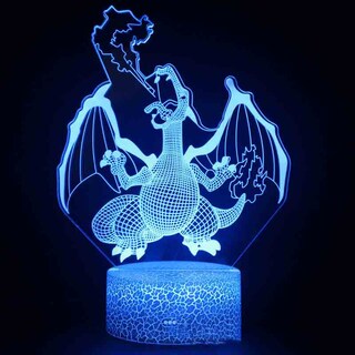 Foto 2 | Figuras De Acción Pokemon Pikachu Charizard Con Luz Nocturna Led - Venta Internacional.