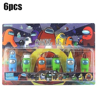 Foto 1 | Juego De Plástico Action Figures Among Us Para Niños, 6 Unidades - Venta Internacional.