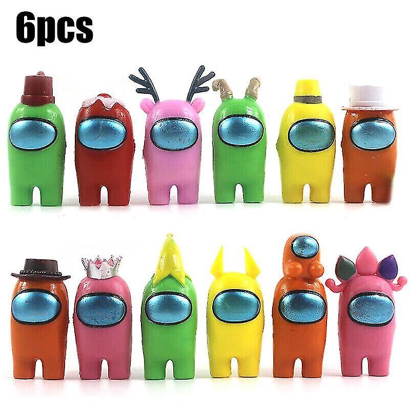 Foto 3 | Juego De Plástico Action Figures Among Us Para Niños, 6 Unidades - Venta Internacional.