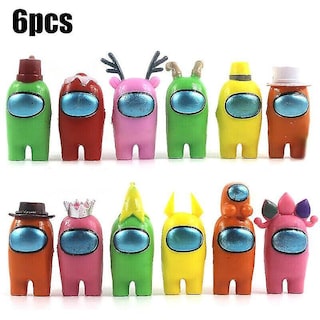 Foto 3 | Juego De Plástico Action Figures Among Us Para Niños, 6 Unidades - Venta Internacional.