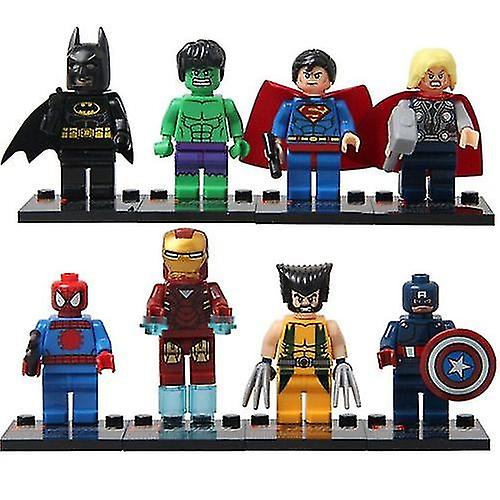 Set De Juguetes Con Minifiguras De Superhéroes, 8 Piezas - Venta Internacional.