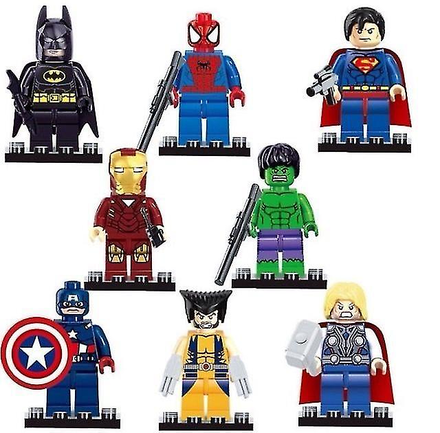 Foto 3 pulgar | Set De Juguetes Con Minifiguras De Superhéroes, 8 Piezas - Venta Internacional.
