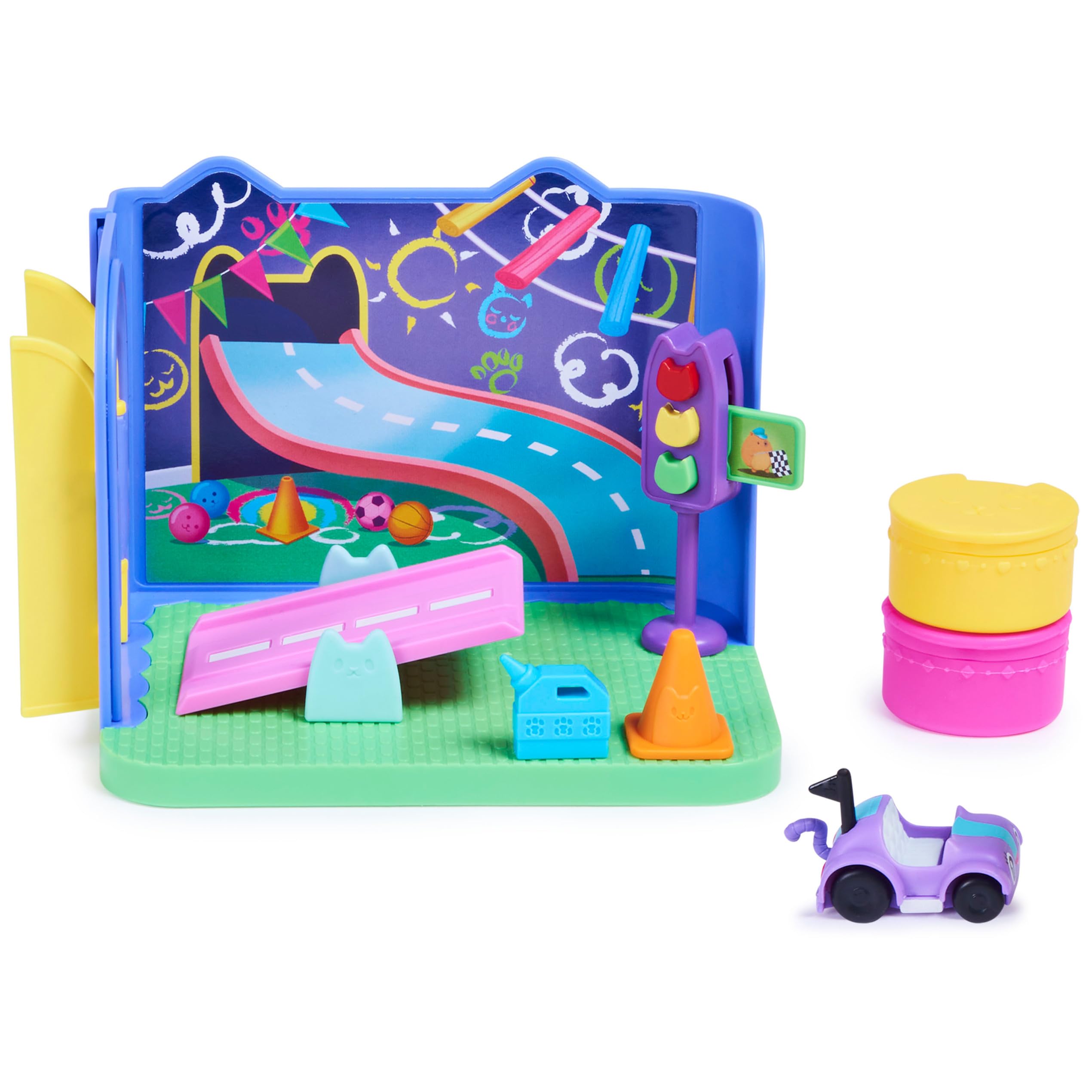 Foto 2 pulgar | Sala De Juegos Carlita Purr-ific De Toy Gabby's Dollhouse Con Coche Para Mayores De 3 - Venta Internacional.