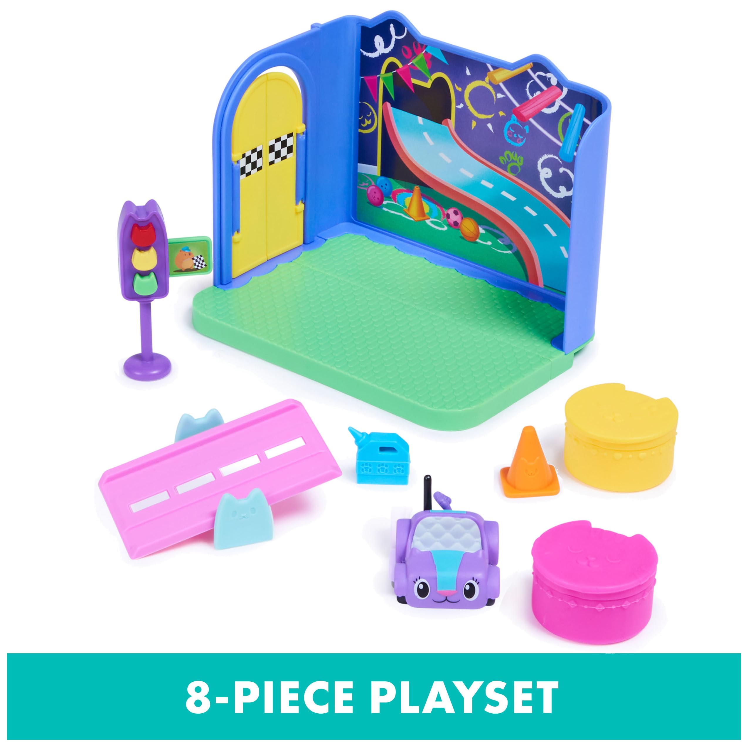 Foto 4 pulgar | Sala De Juegos Carlita Purr-ific De Toy Gabby's Dollhouse Con Coche Para Mayores De 3 - Venta Internacional.