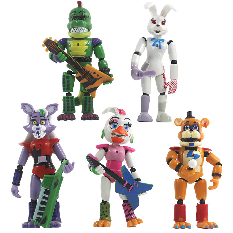 Foto 3 pulgar | Juguete De Seguridad Action Figures Five Nights At Freddys, 5 Unidades - Venta Internacional.