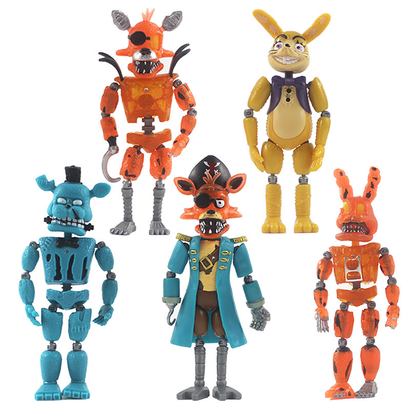 Foto 4 pulgar | Juguete De Seguridad Action Figures Five Nights At Freddys, 5 Unidades - Venta Internacional.