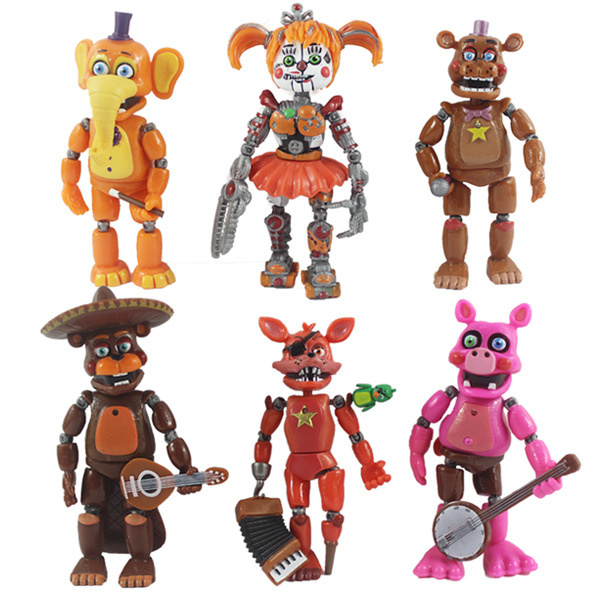 Foto 6 pulgar | Juguete De Seguridad Action Figures Five Nights At Freddys, 5 Unidades - Venta Internacional.