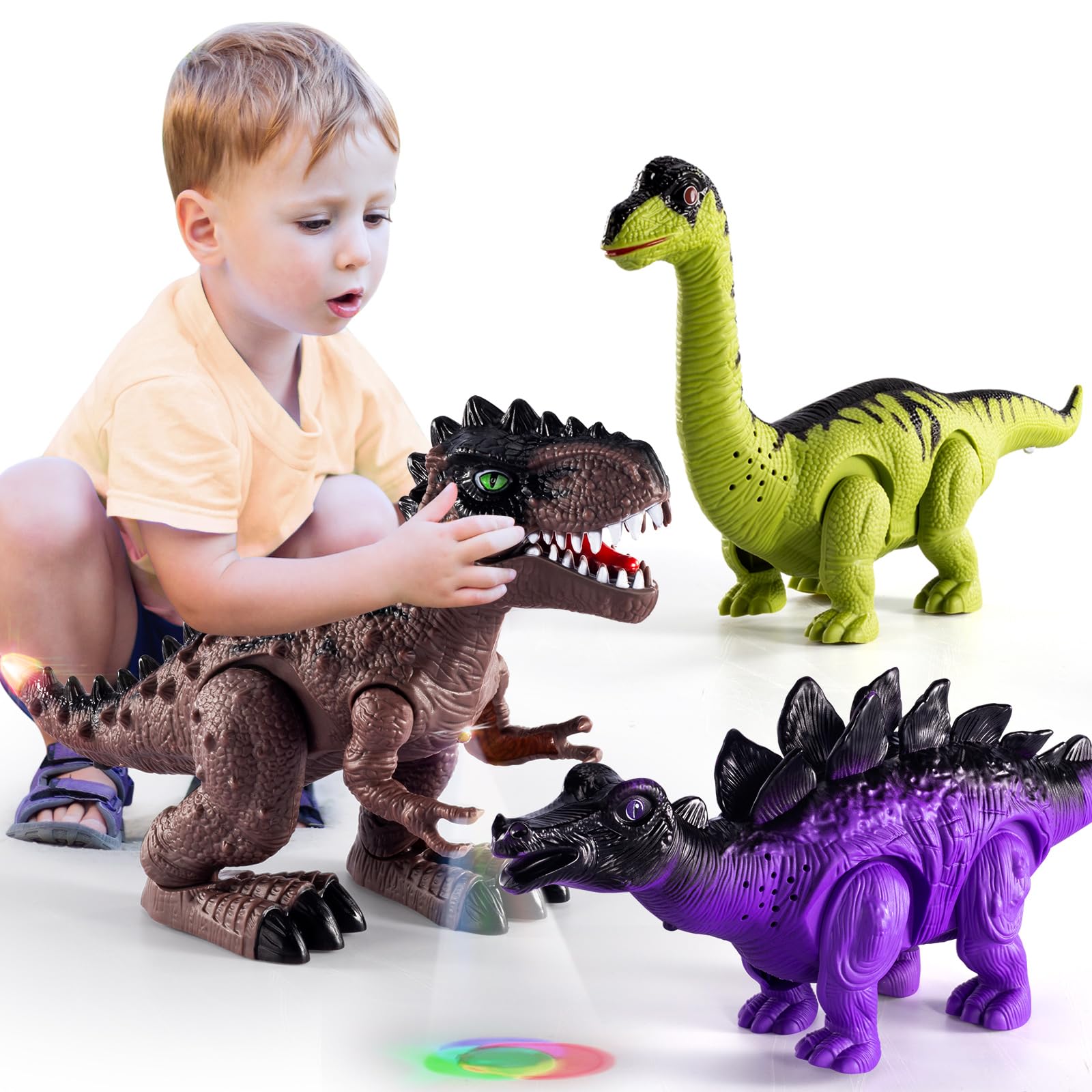 Foto 2 pulgar | Dinosaur Toys Temi Electric Walking, Paquete De 3 Unidades Para Niños De 2 A 5 Años - Venta Internacional.