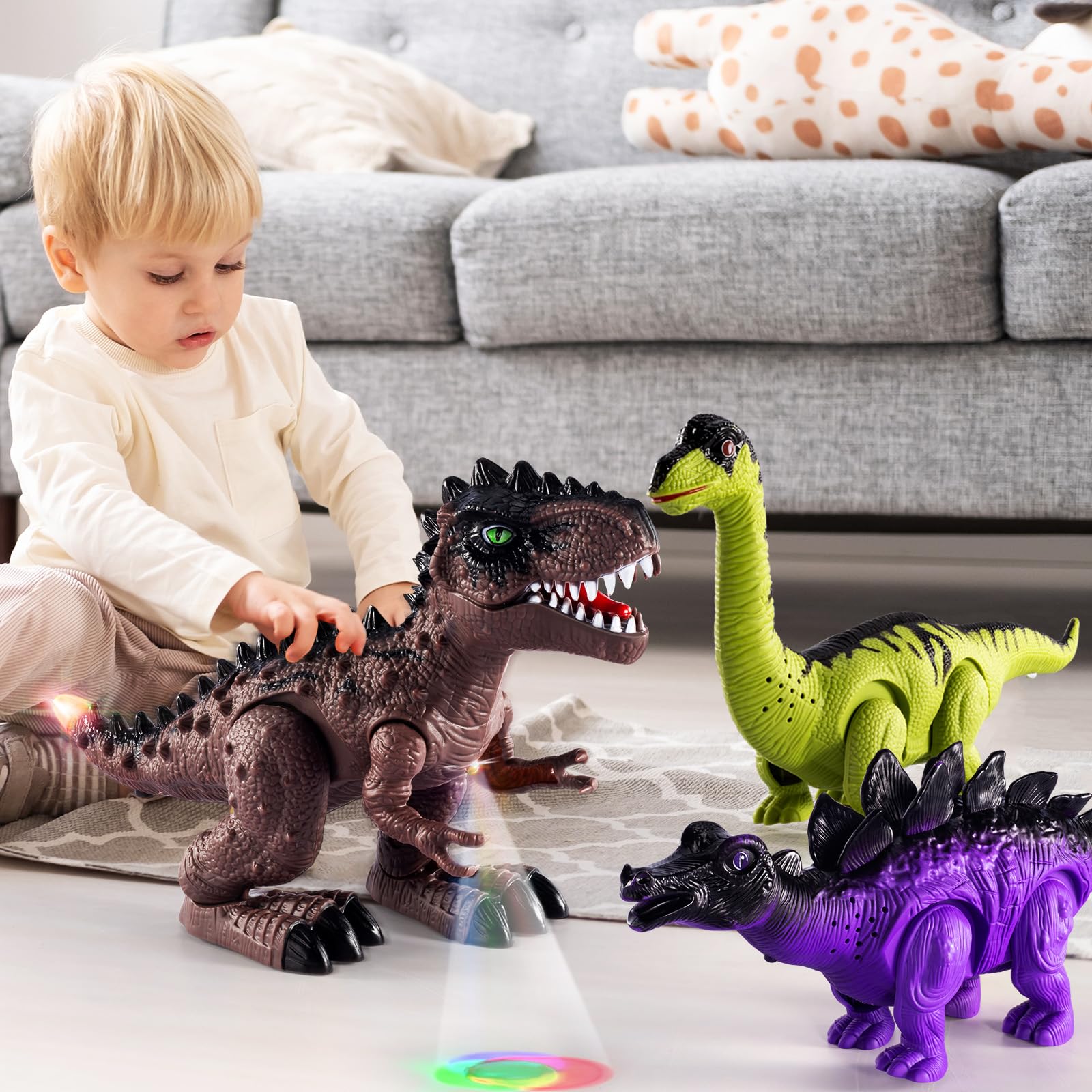 Foto 3 pulgar | Dinosaur Toys Temi Electric Walking, Paquete De 3 Unidades Para Niños De 2 A 5 Años - Venta Internacional.