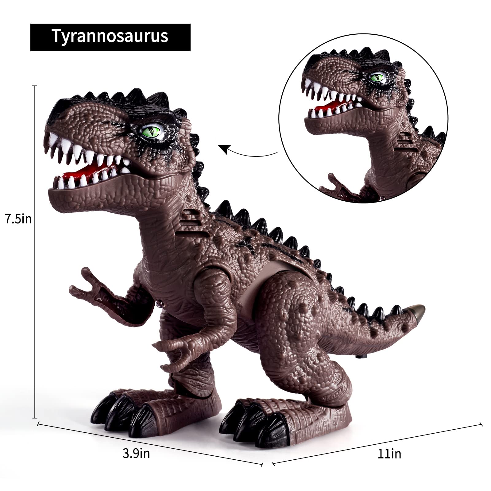 Foto 3 | Dinosaur Toys Temi Electric Walking, Paquete De 3 Unidades Para Niños De 2 A 5 Años - Venta Internacional.