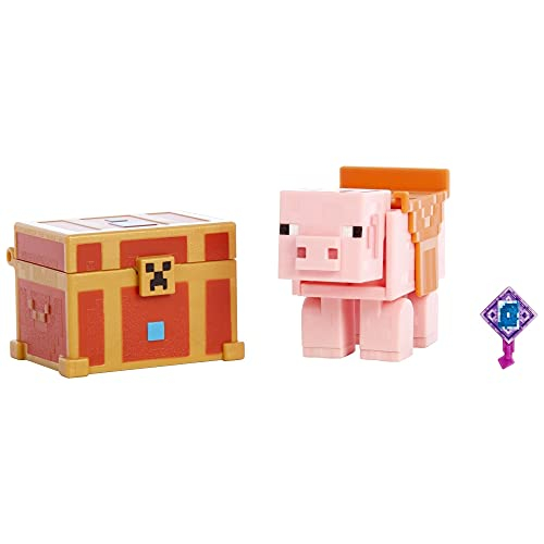 Foto 3 | Figura De Batalla Coleccionable Minecraft Dungeons De 3,25 Pulgadas Con Acce - Venta Internacional.