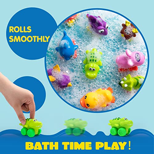 Foto 4 pulgar | Juego De Coches De Juguete Joyin Animal Rubber, 18 Piezas, Para Niños Y Niñas - Venta Internacional.
