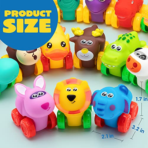 Foto 6 pulgar | Juego De Coches De Juguete Joyin Animal Rubber, 18 Piezas, Para Niños Y Niñas - Venta Internacional.
