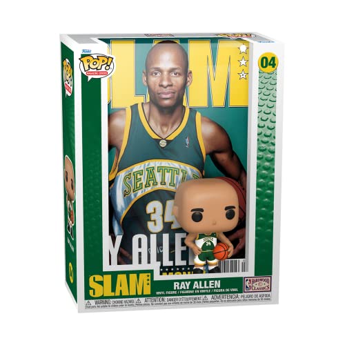 Foto 4 pulgar | Figura Funko Pop! Portada De La Nba: Slam - Ray Allen - Venta Internacional.