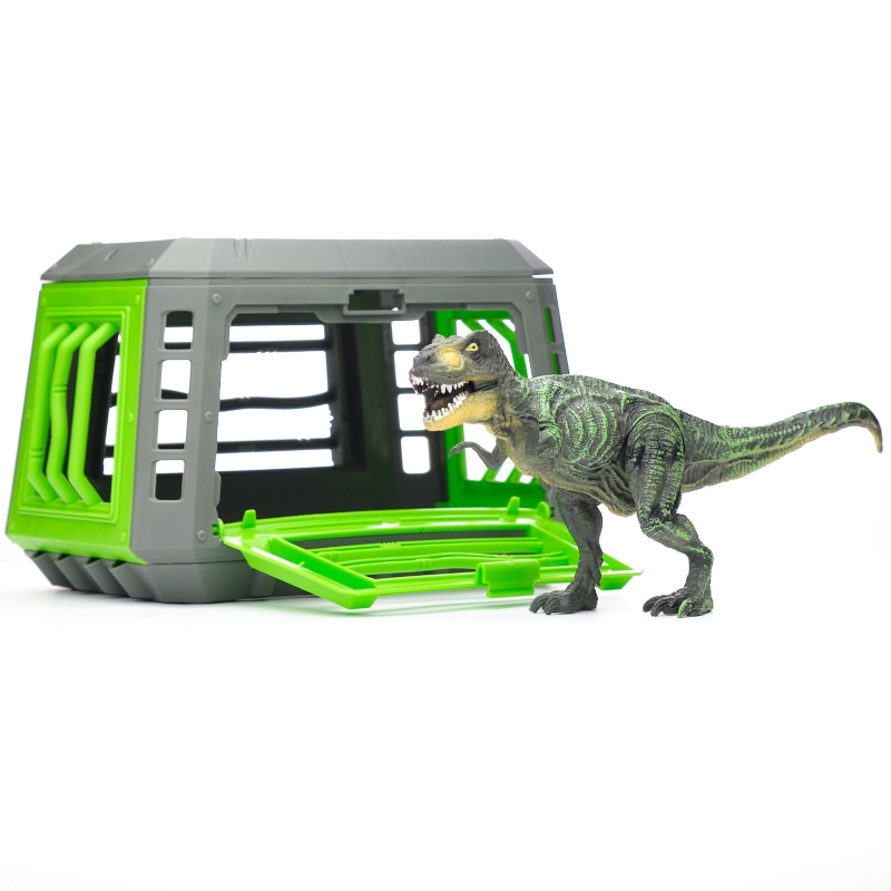 Foto 2 pulgar | Dinosaurio De Juguete Con Jaula Transportable Para Niños Mayores De 3 Años - Venta Internacional.