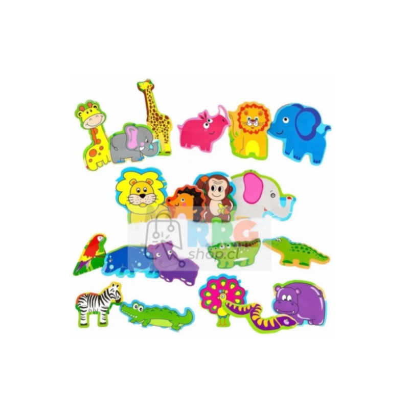 Foto 4 pulgar | Set Magnético De Figuras Imanix Para Niños Con 20 Piezas De Animales - Venta Internacional.